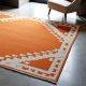 Handknotted Wool Area Terracotta Rug